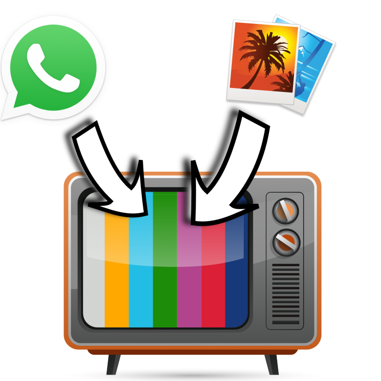 Photos et messages WhatsApp qui arrivent sur la télé